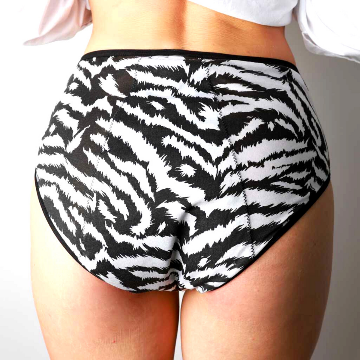 FEEL NATURAL Pack 3 Culottes Menstruelles Taille Haute – Flux Moyen/Abondant, Lavables & Anti-Fuites